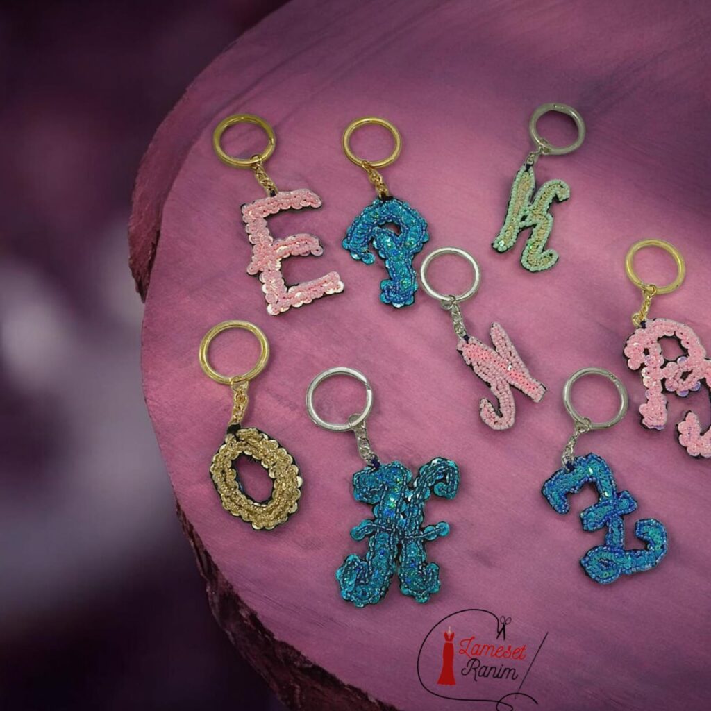 Porte cle alphabet Faite main