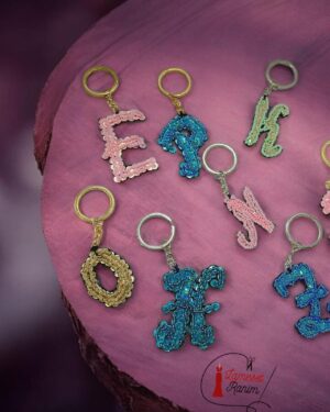 Porte cle alphabet Faite main